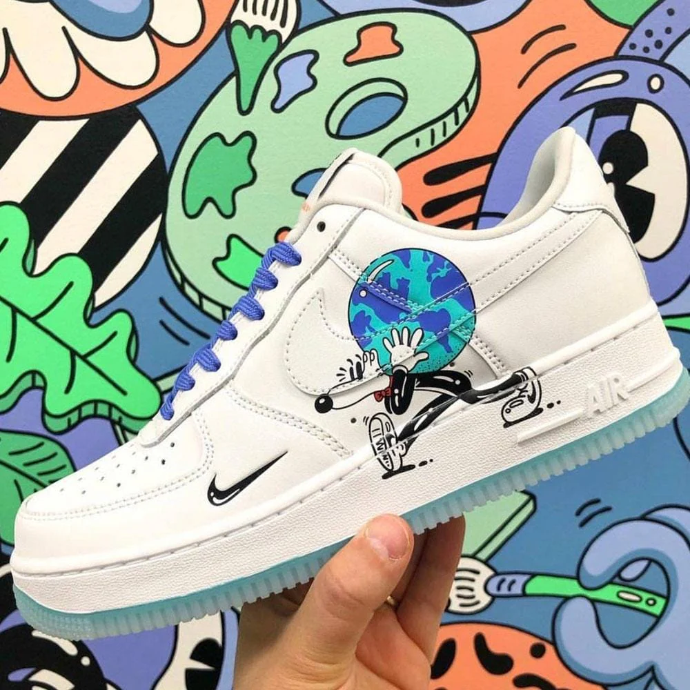 Nike Air Force 1 Earth Day Pack White - Image 3