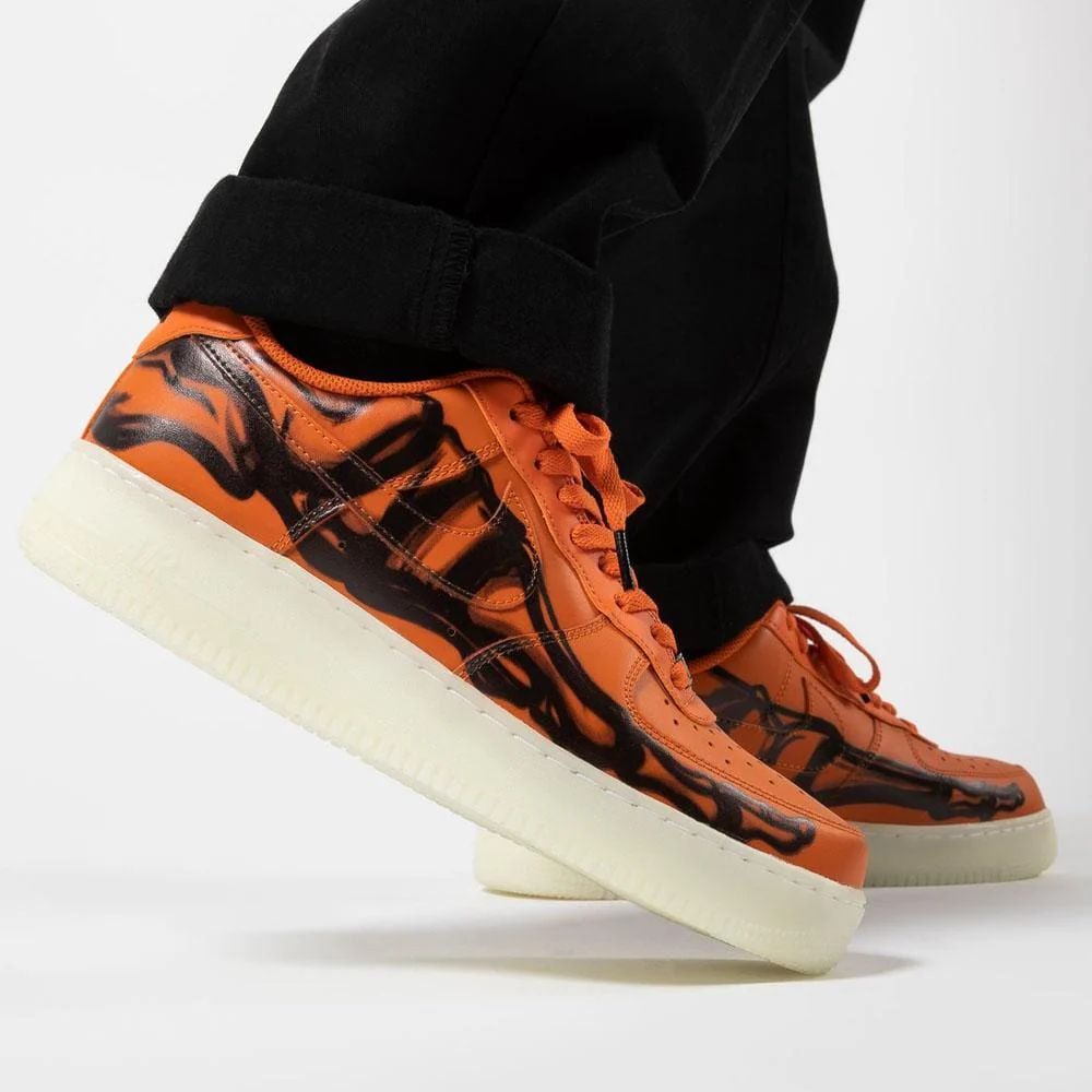 Nike Air Force 1 Low 'Orange Skeleton' - Image 9