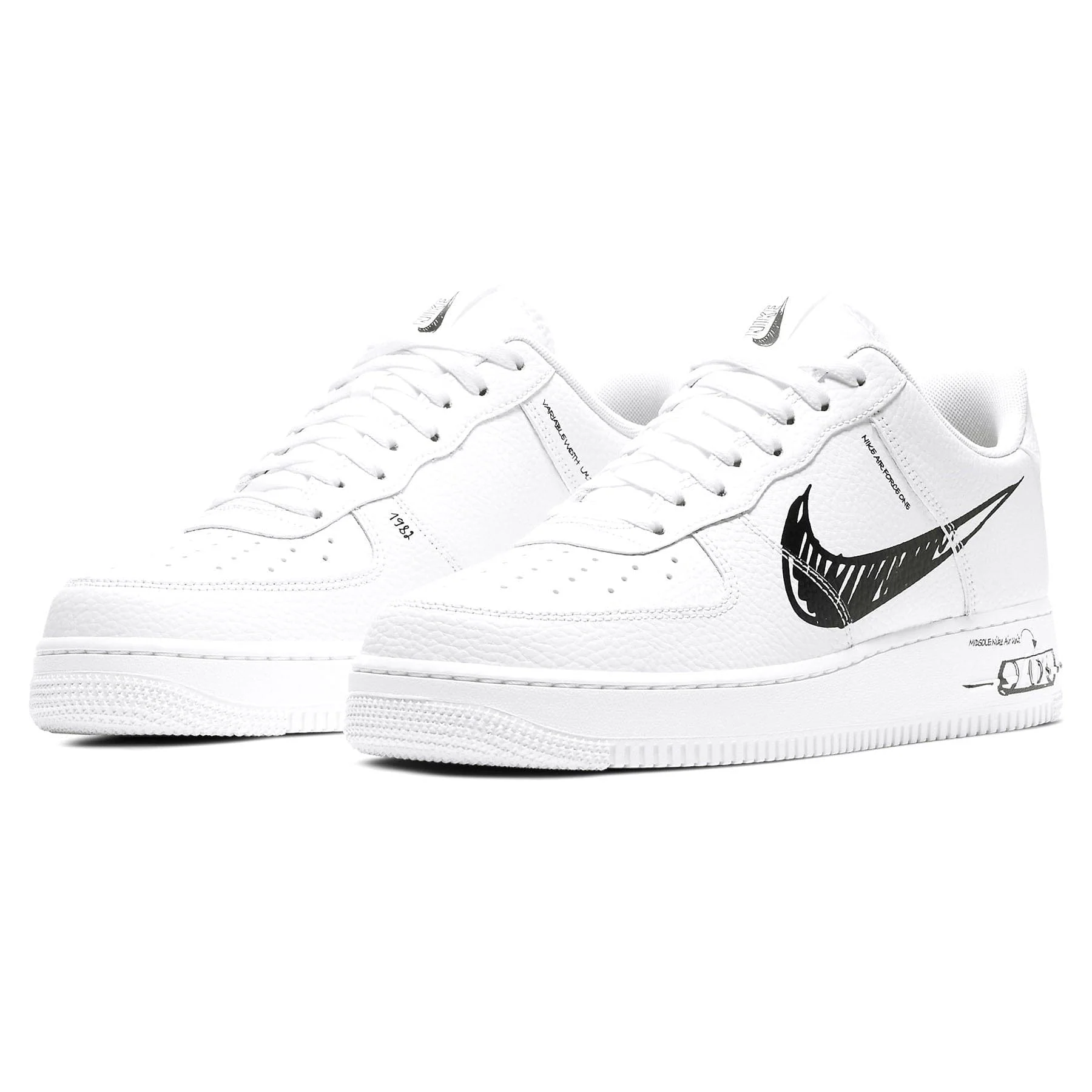 Nike Air Force 1 Low 'Sketch - Black' - Image 2