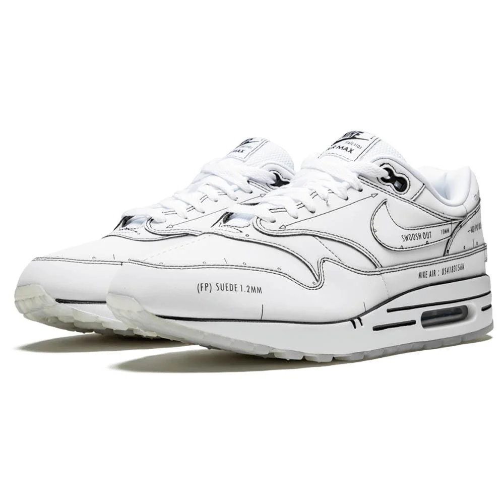 Nike Air Max 1 'Sketch Schematic - White' - Image 2