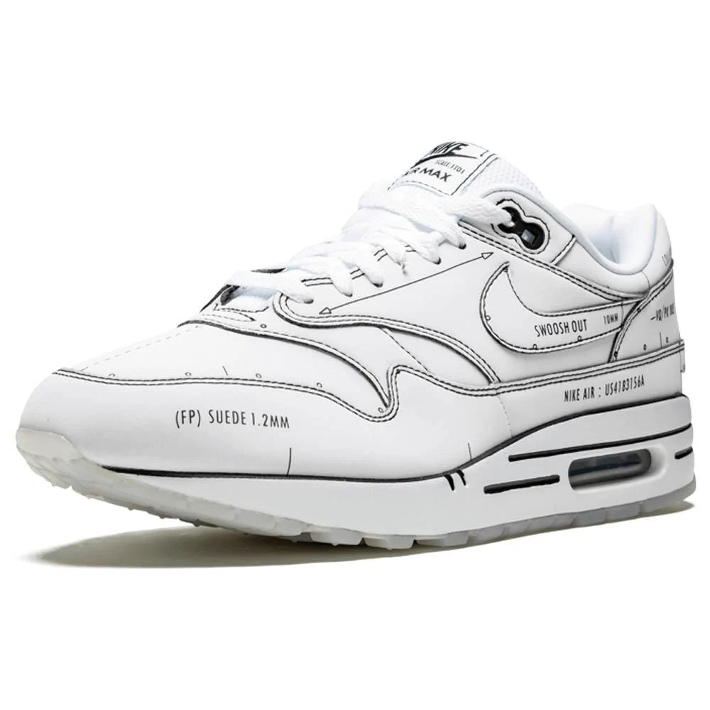 Nike Air Max 1 'Sketch Schematic - White' - Image 5