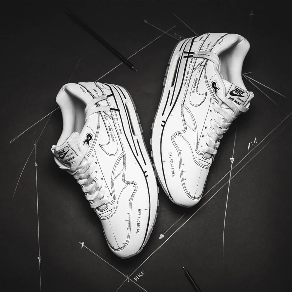 Nike Air Max 1 'Sketch Schematic - White' - Image 7