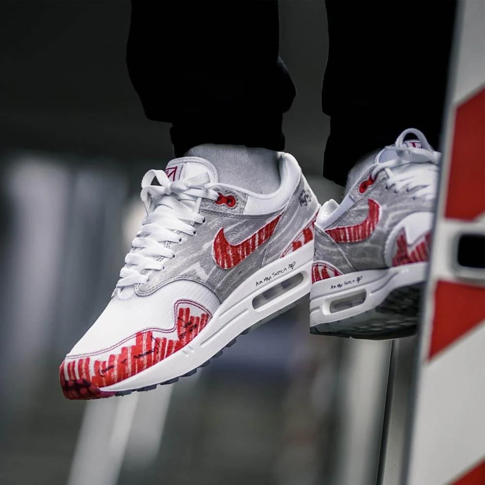 Nike Air Max 1 Tinker 'Sketch To Shelf - University Red' - Image 6
