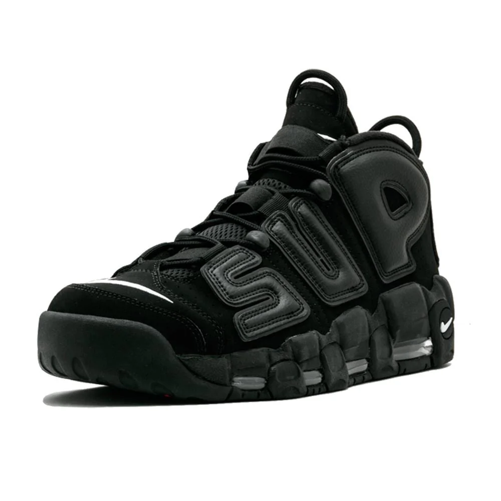 Supreme X Nike Air More Uptempo "Black" - Image 4