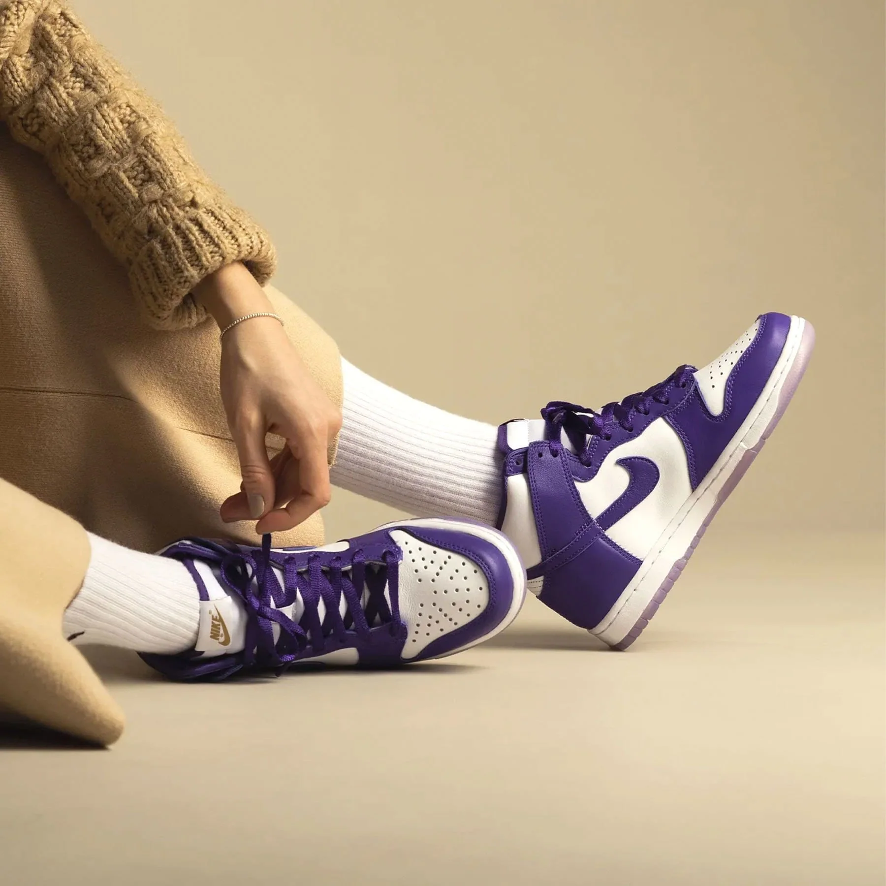 Nike Dunk High Wmns 'Varsity Purple' - Image 7