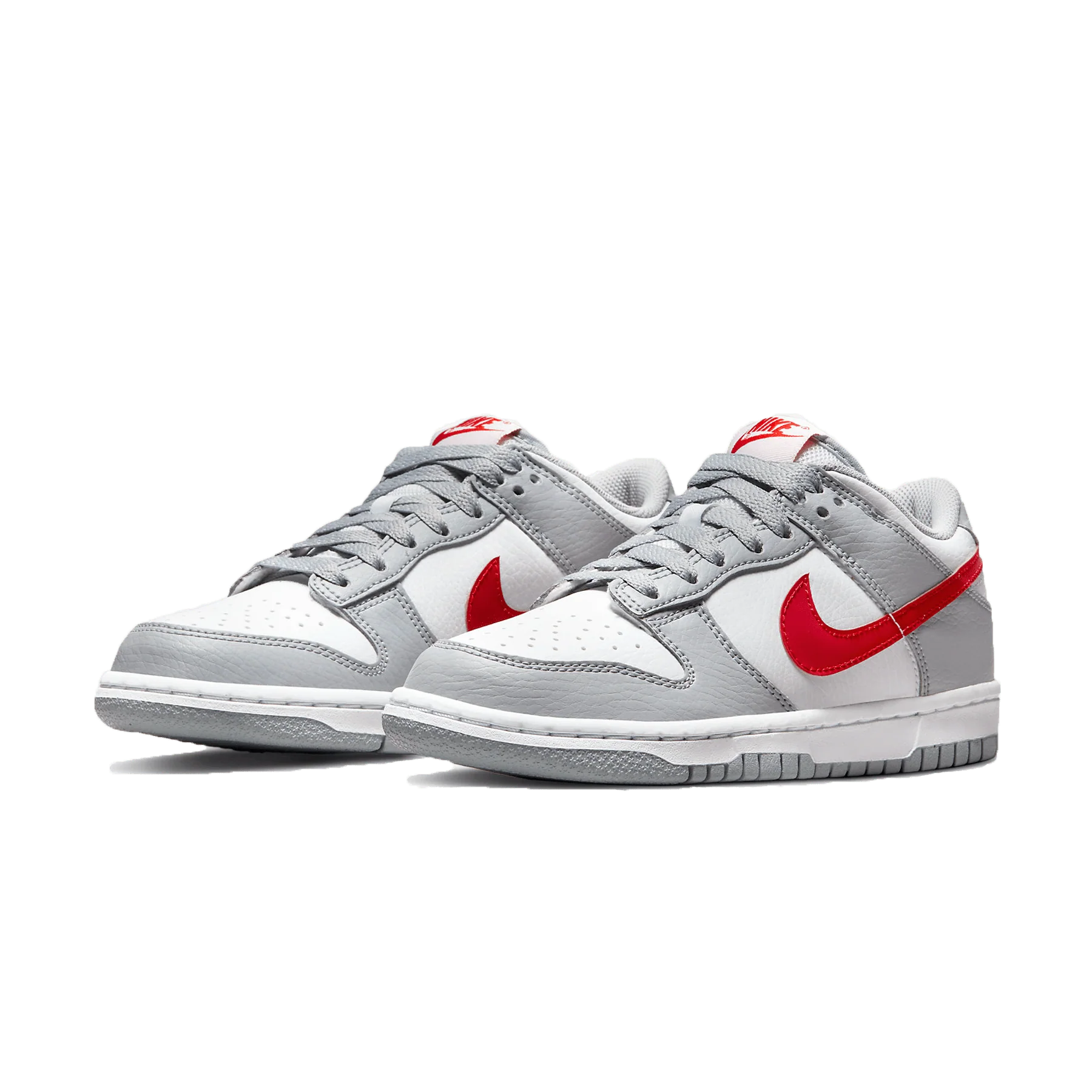 Nike Dunk Low GS 'Grey Red' - Image 2