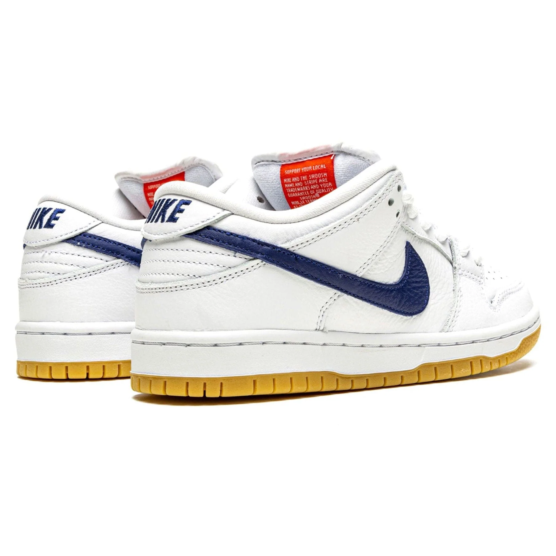 Nike Dunk Low Pro ISO SB 'Orange Label - White Navy' - Image 3