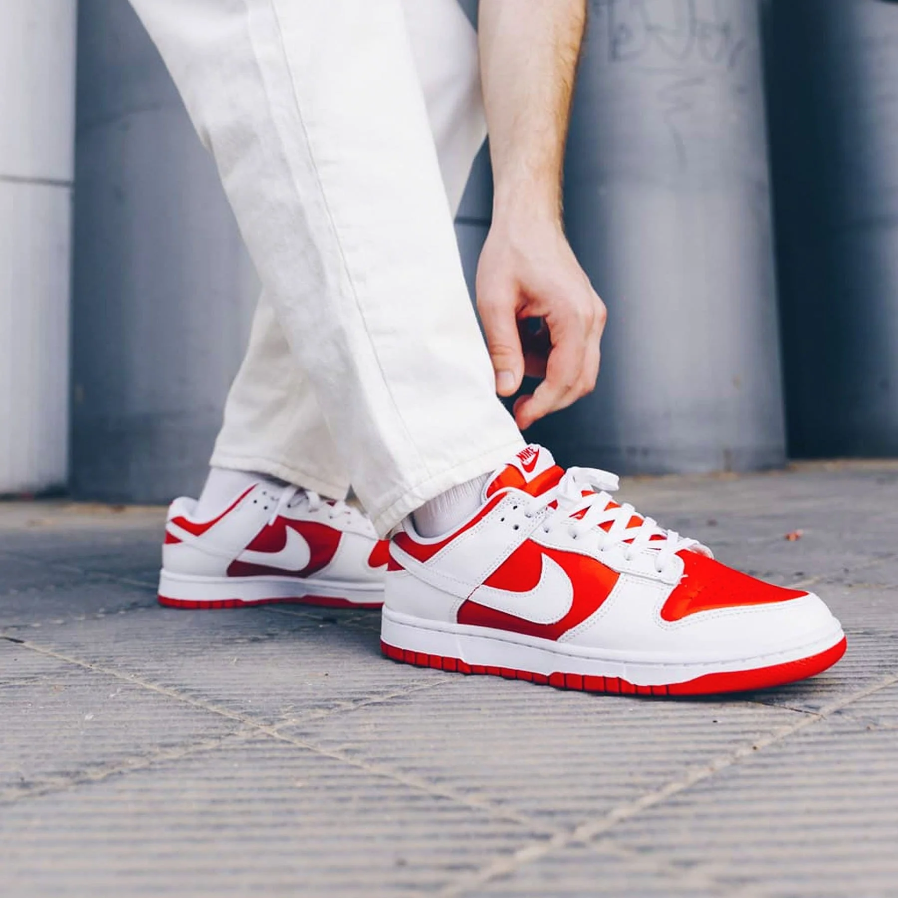 Nike Dunk Low 'White University Red' - Image 7
