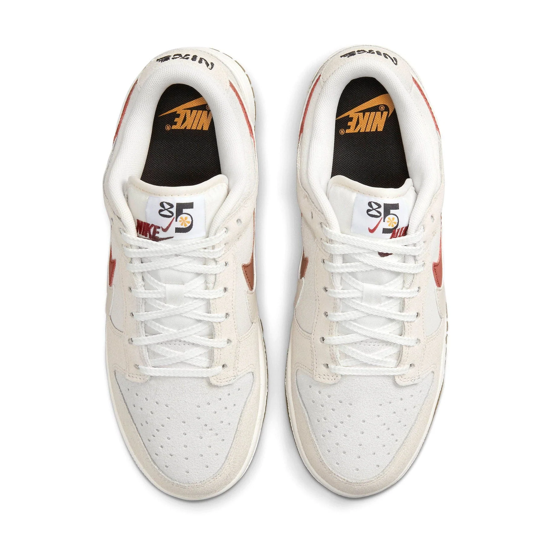 Nike Dunk Low Wmns SE 85 'Double Swoosh Sail Orange' - Image 3