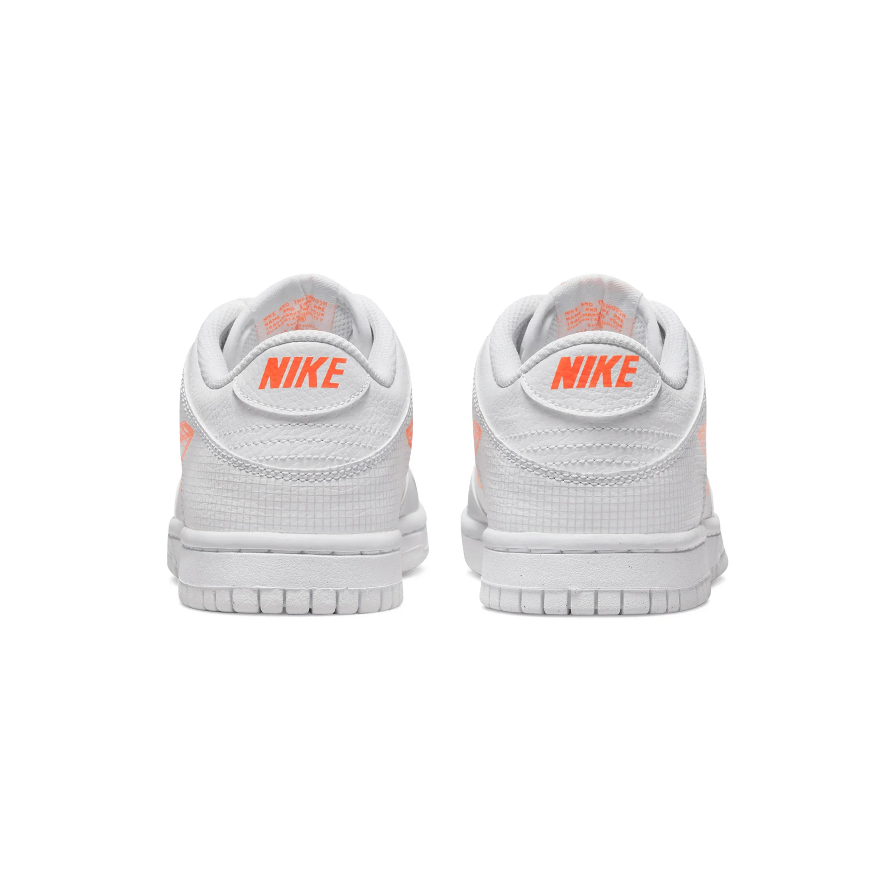 Nike Dunk Low GS 3D Swoosh White Grey - Image 4