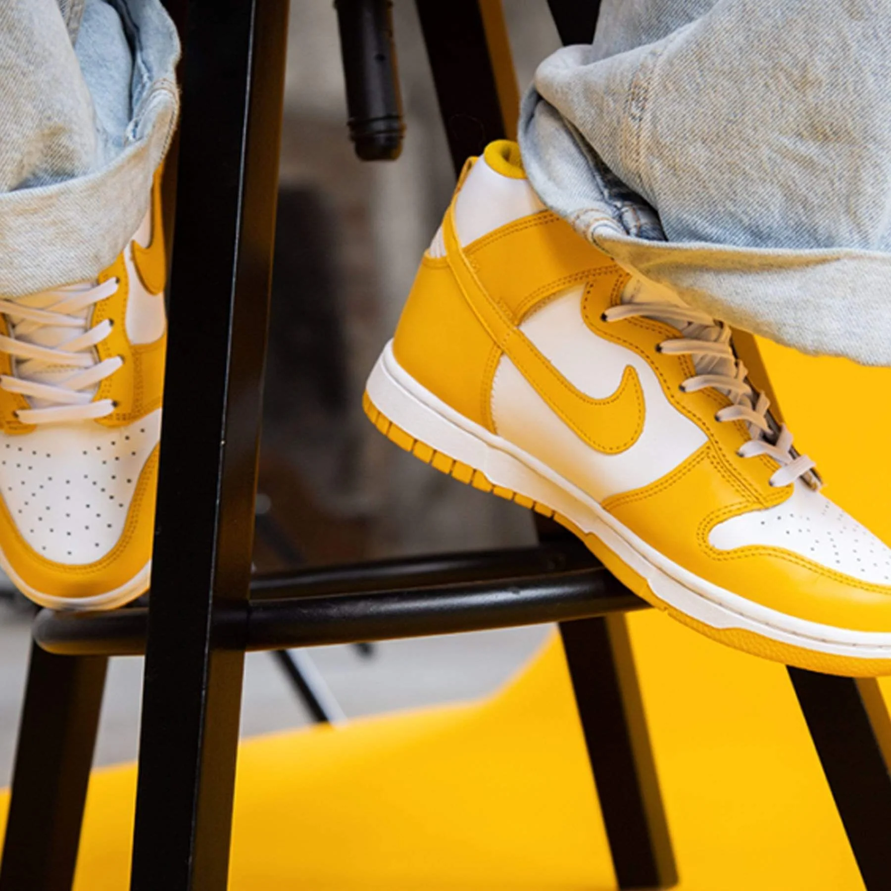 Nike Dunk Wmns High 'Dark Sulfur' - Image 7
