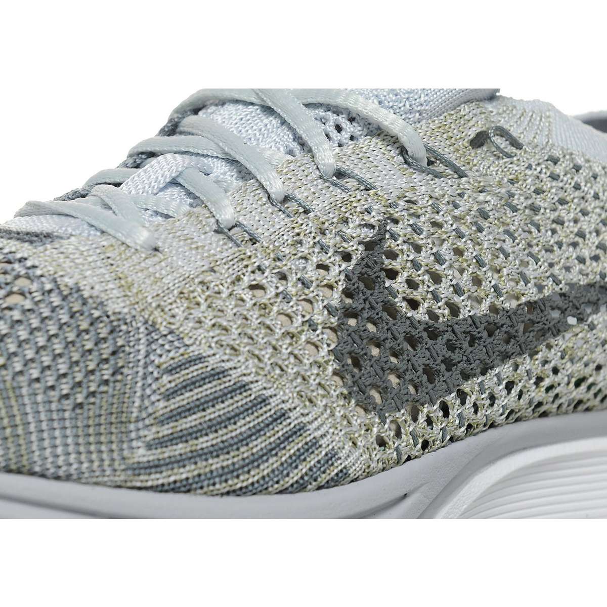 Nike Flyknit Racer Pure Platinum-Cool Grey - Image 5