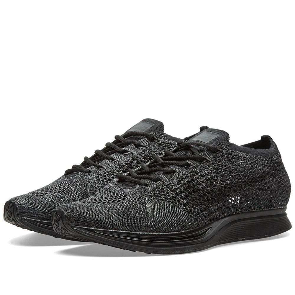 Nike Flyknit Racer Triple Black - Image 8
