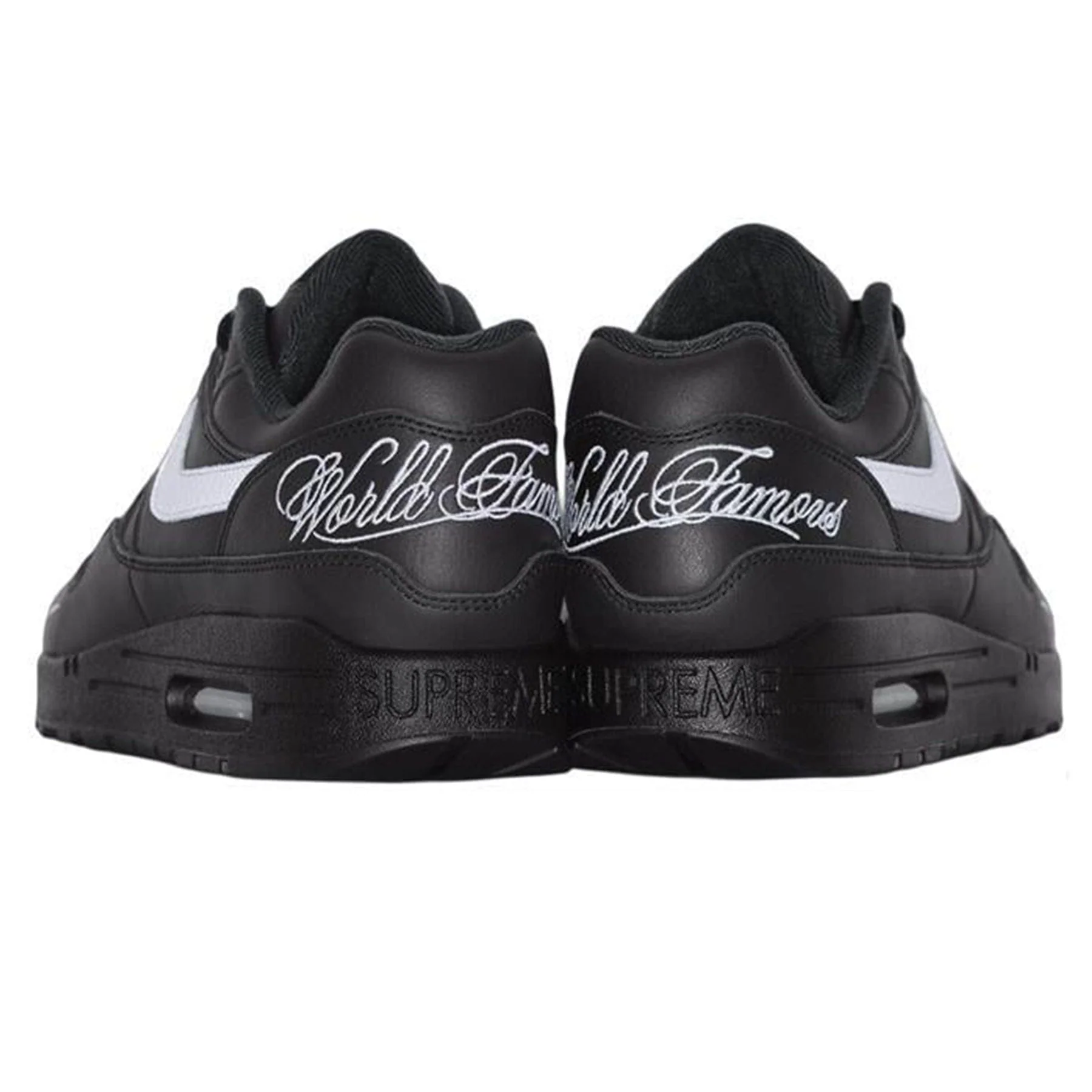 Nike x Supreme Air Max 1 '87 SP 'Black White' - Image 3