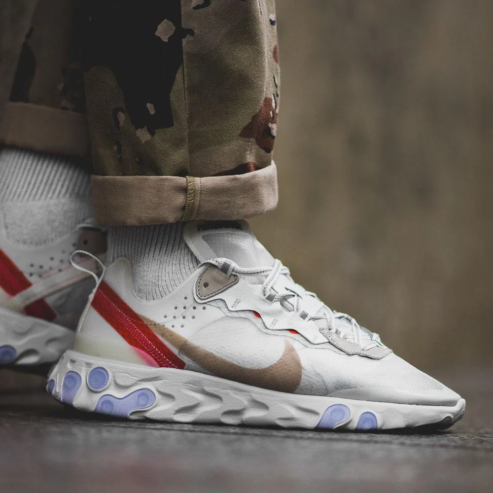 Nike React Element 87 Sail Light Bone - Image 7