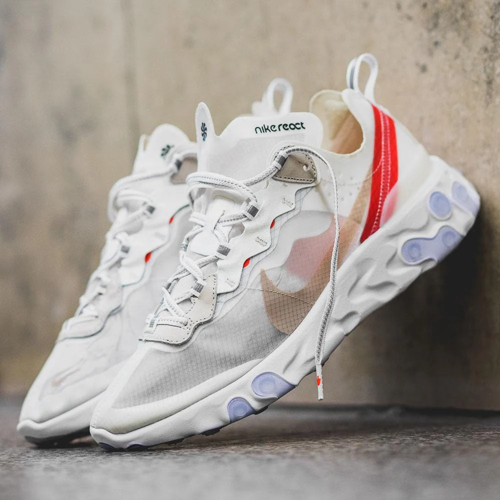 Nike React Element 87 Sail Light Bone - Image 8