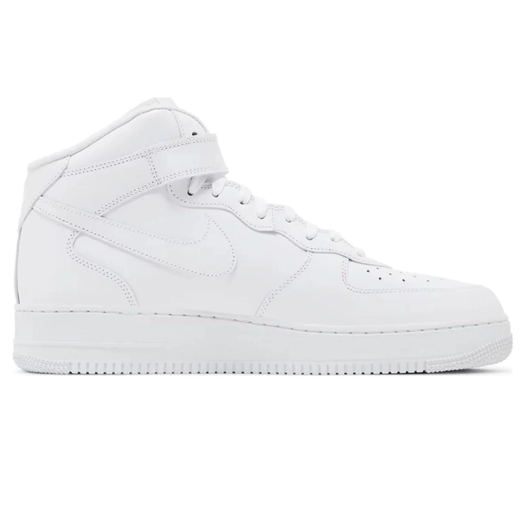Supreme x Air Force 1 Mid 'Box Logo - Triple White' - Image 2