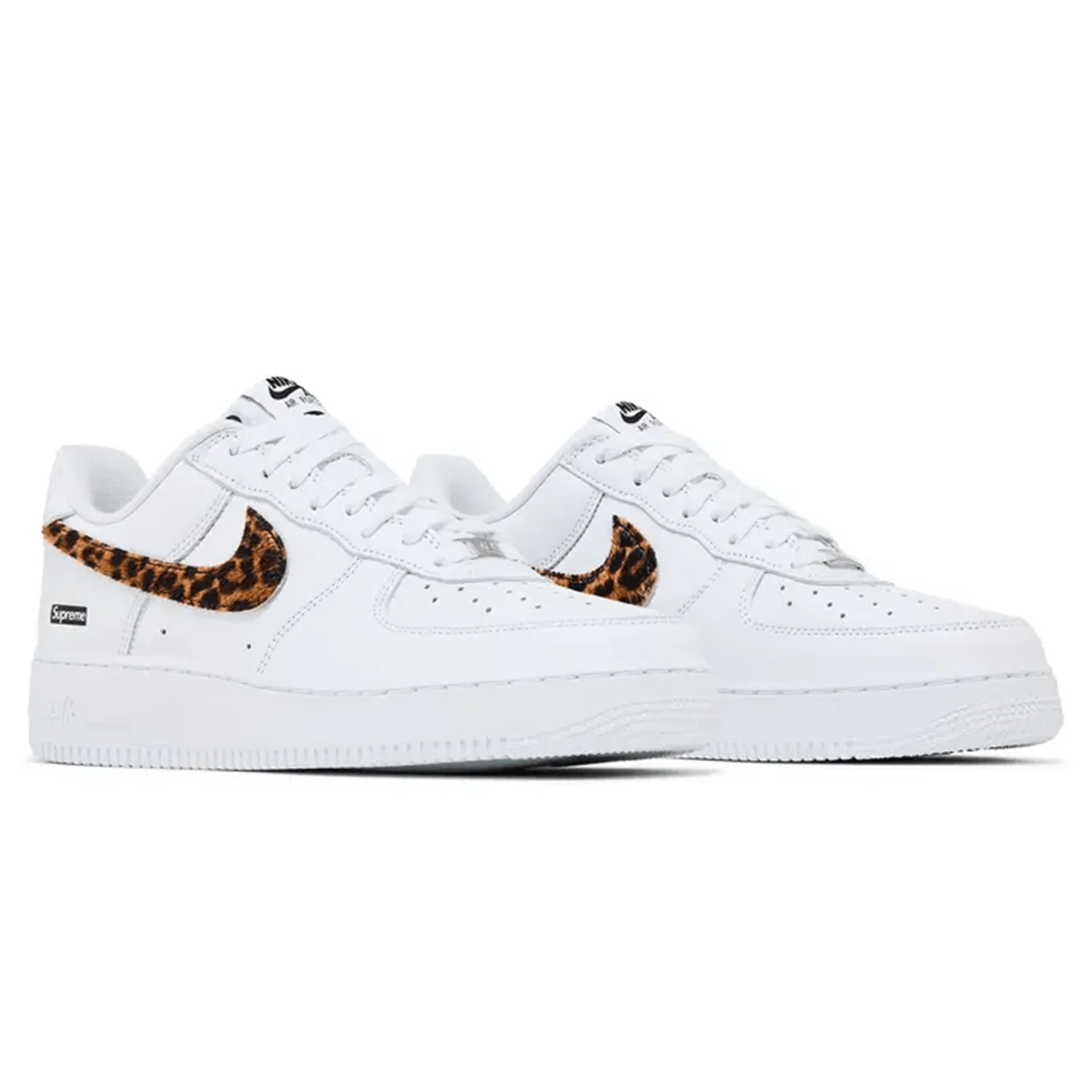 Supreme x GOODENOUGH x Nike Air Force 1 Low 'White Cheetah Print' - Image 4