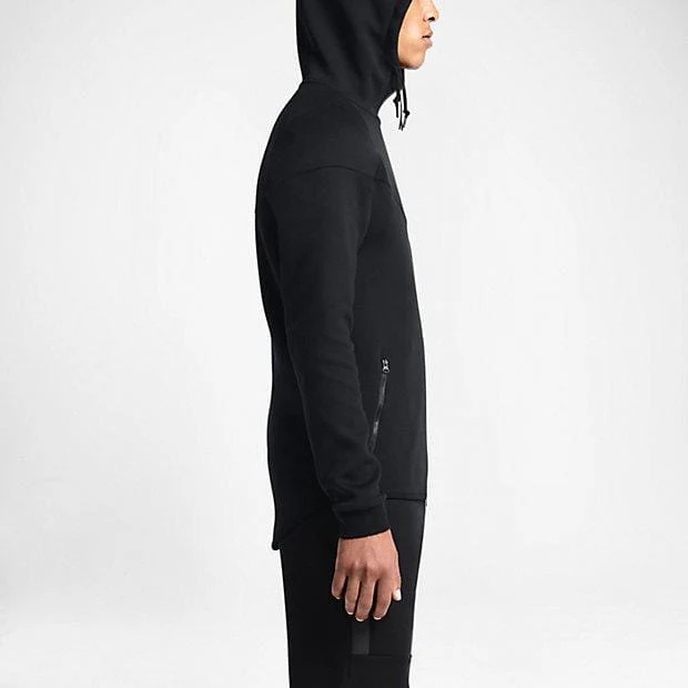 NIKE TECH FLEECE WINDRUNNER MEN'S HOODIE - Black - Image 3