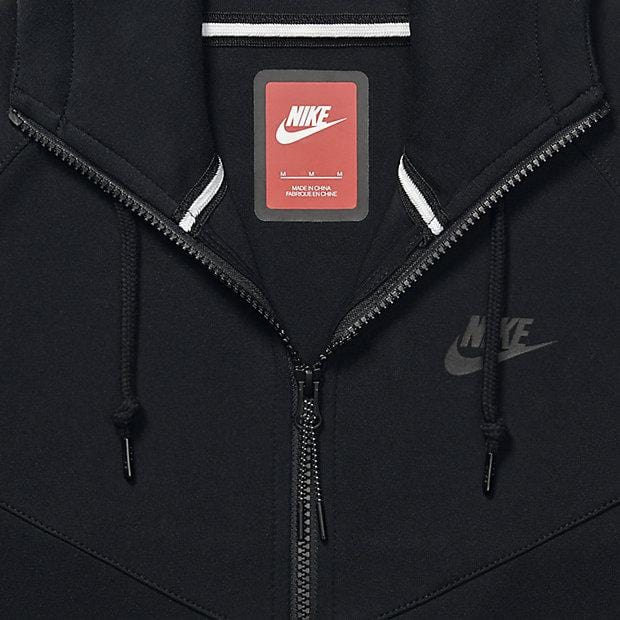 NIKE TECH FLEECE WINDRUNNER MEN'S HOODIE - Black - Image 6