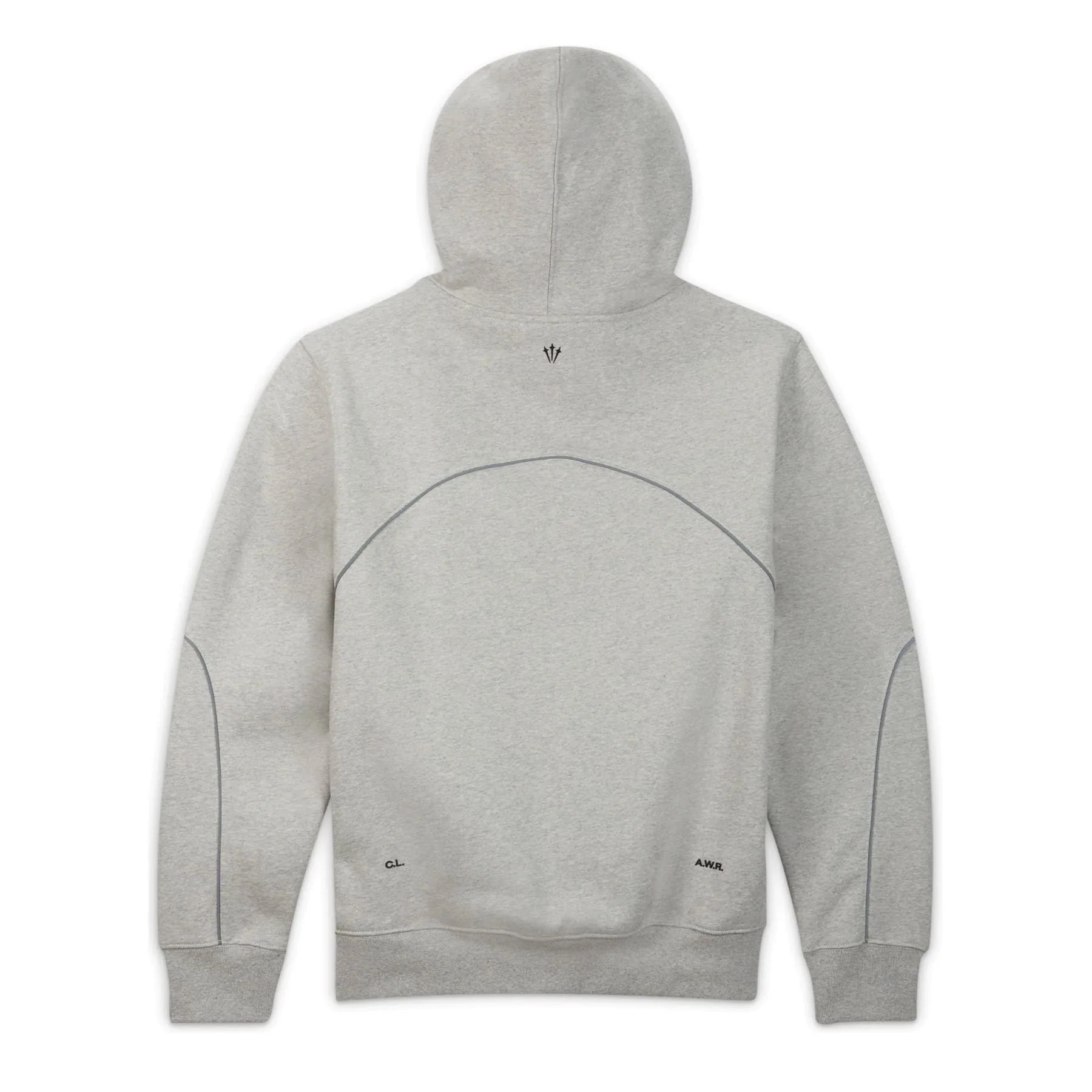 Nike x Drake NOCTA Cardinal Stock Hoodie Grey - Image 2