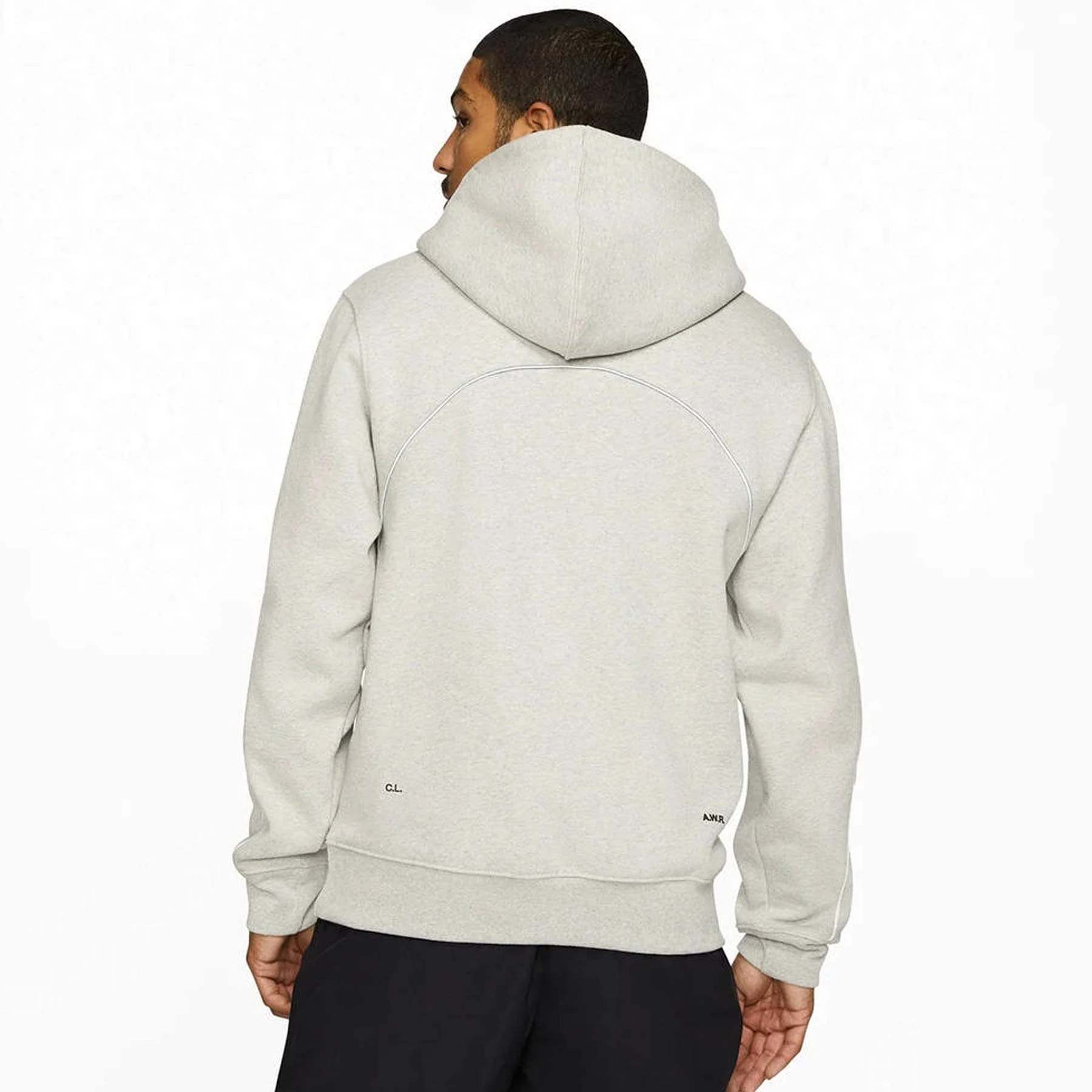 Nike x Drake NOCTA Cardinal Stock Hoodie Grey - Image 4