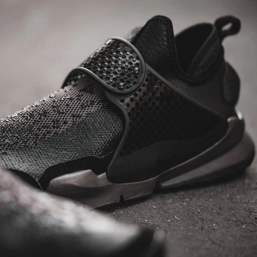 Nike x Stone Island Sock Dart Mid - Black & Sail - Image 3
