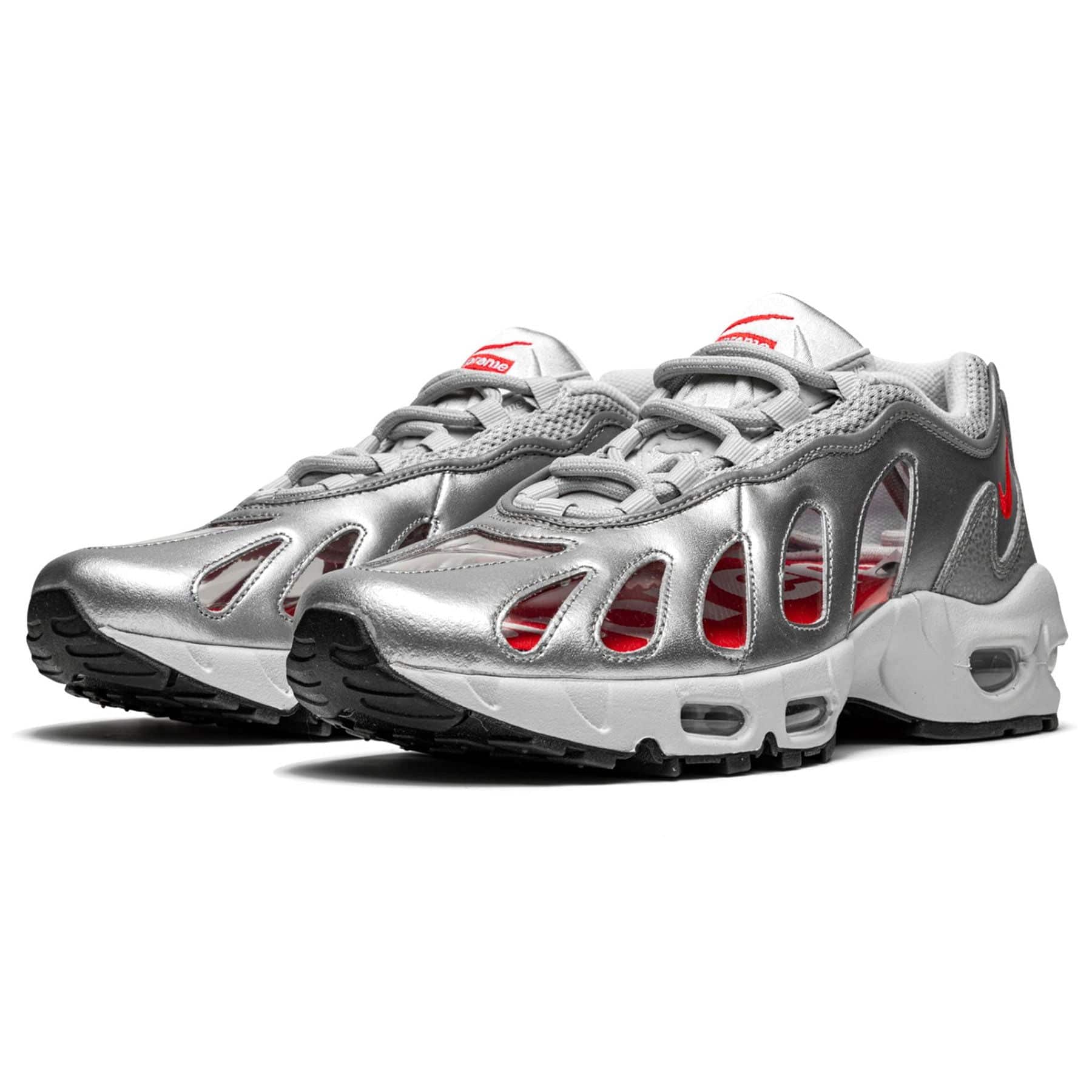 Nike x Supreme Air Max 96 'Metallic Silver' - Image 2