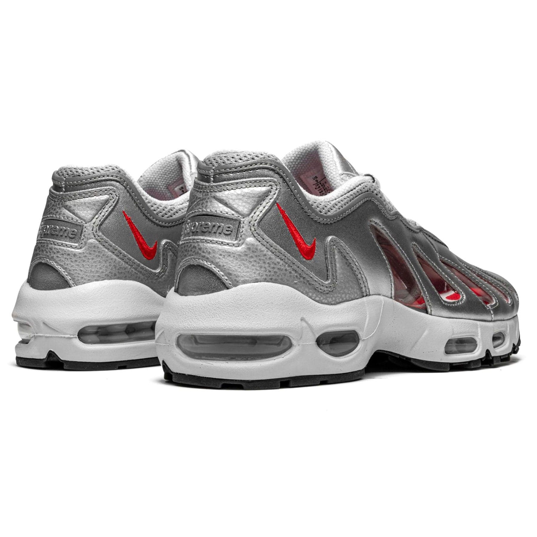 Nike x Supreme Air Max 96 'Metallic Silver' - Image 3