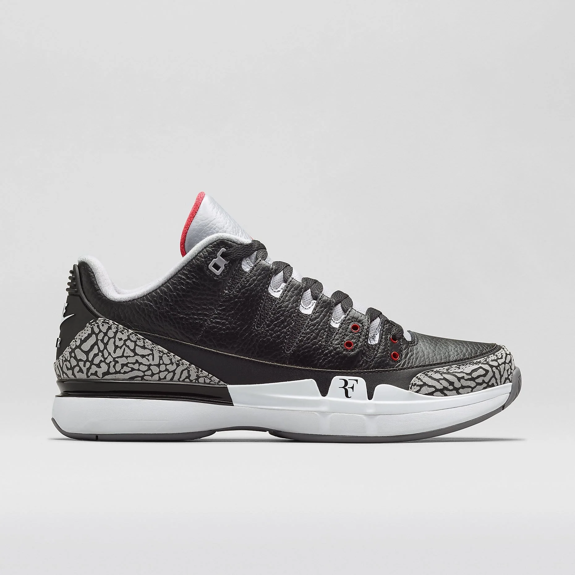 Nike Zoom Vapor Air Jordan 3 "Black-Cement" - Image 2
