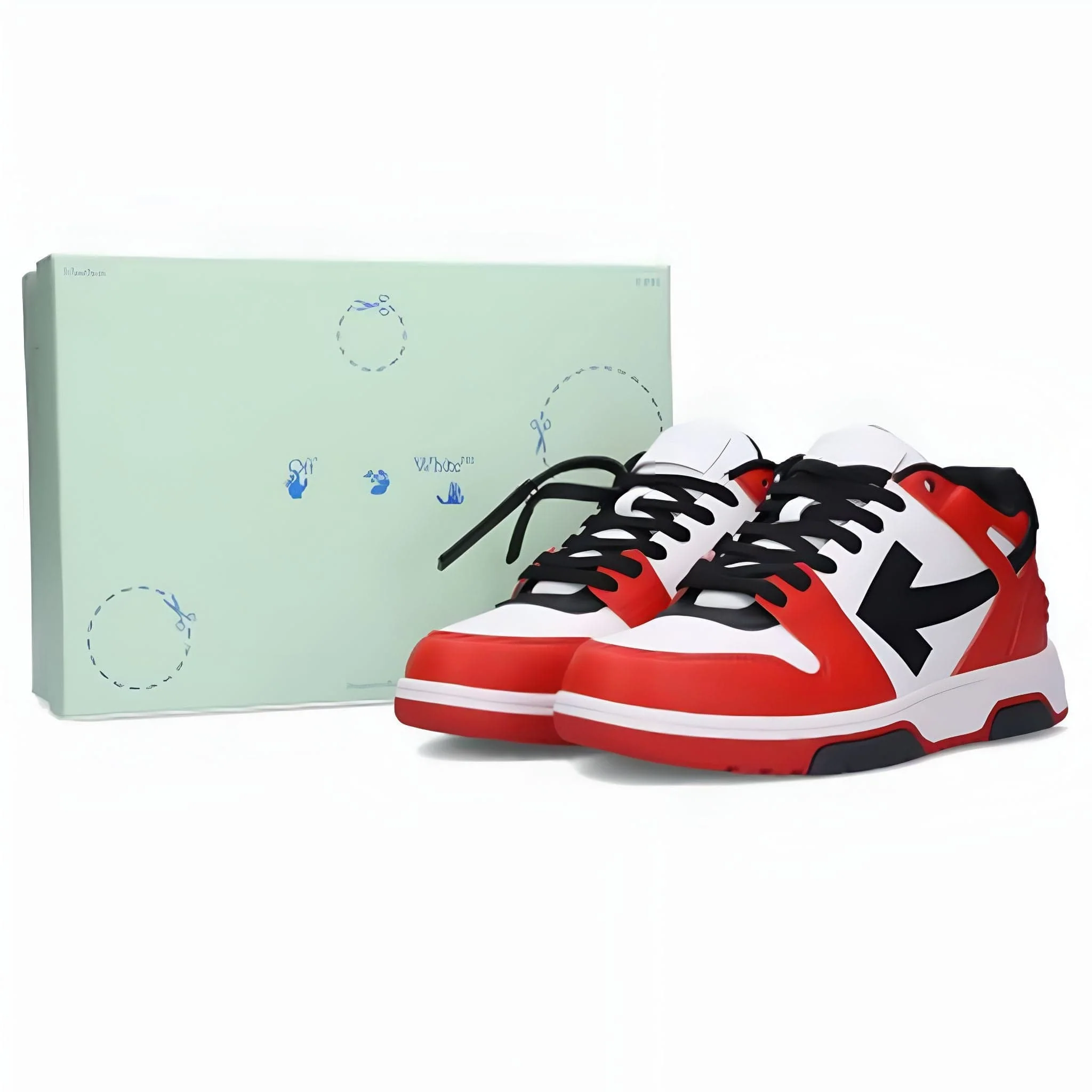 Off-White Out of Office Low 'Red White Black' - Image 7