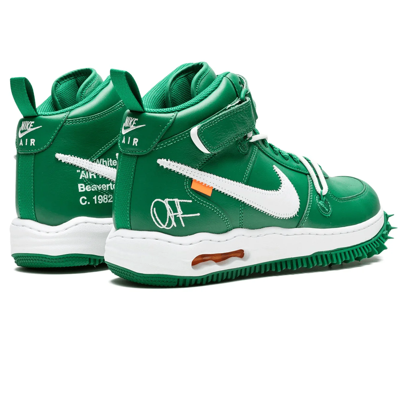 Off-White x Nike Air Force 1 Mid 'Pine Green' - Image 2