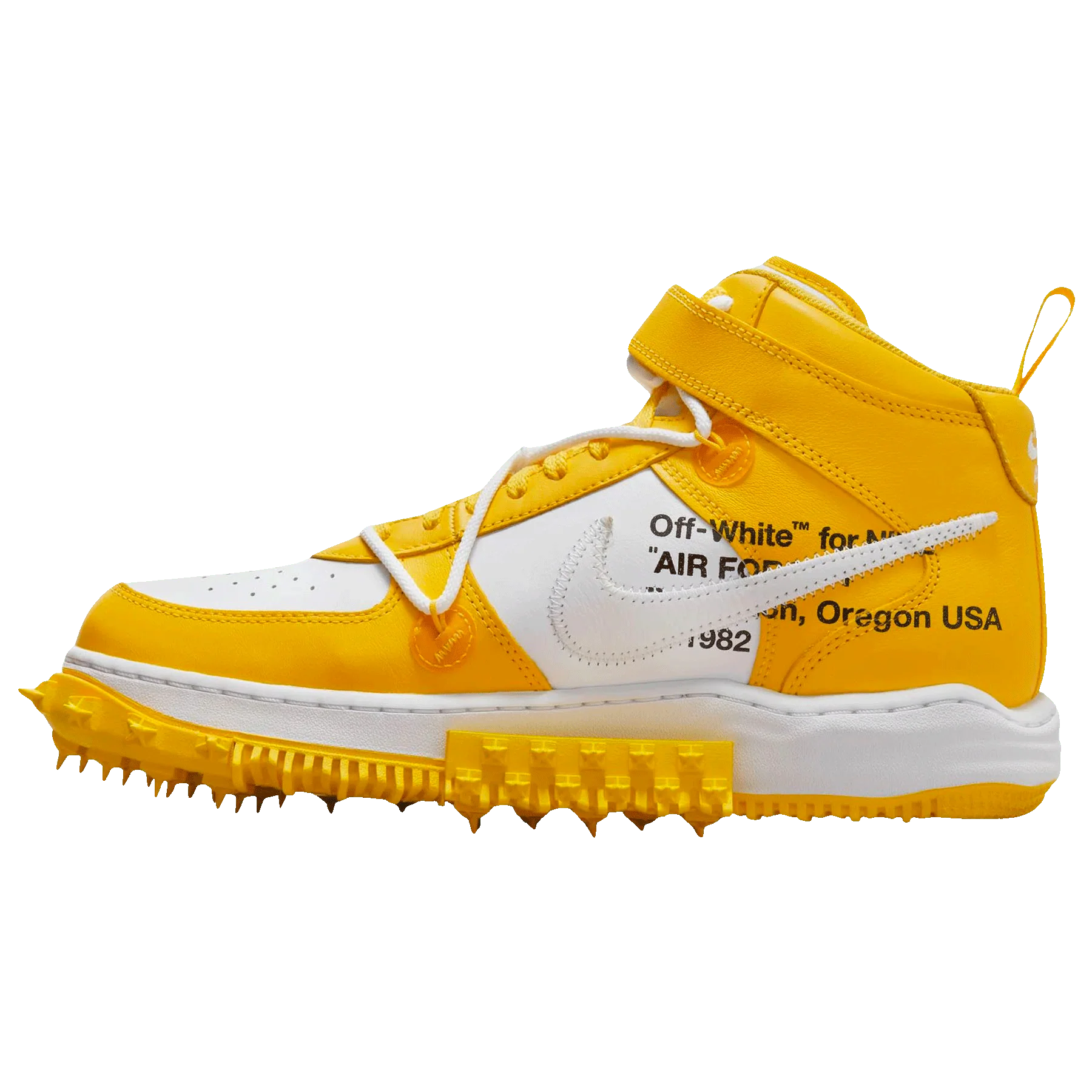 Off-White x Nike Air Force 1 Mid 'Varsity Maize' - Image 4