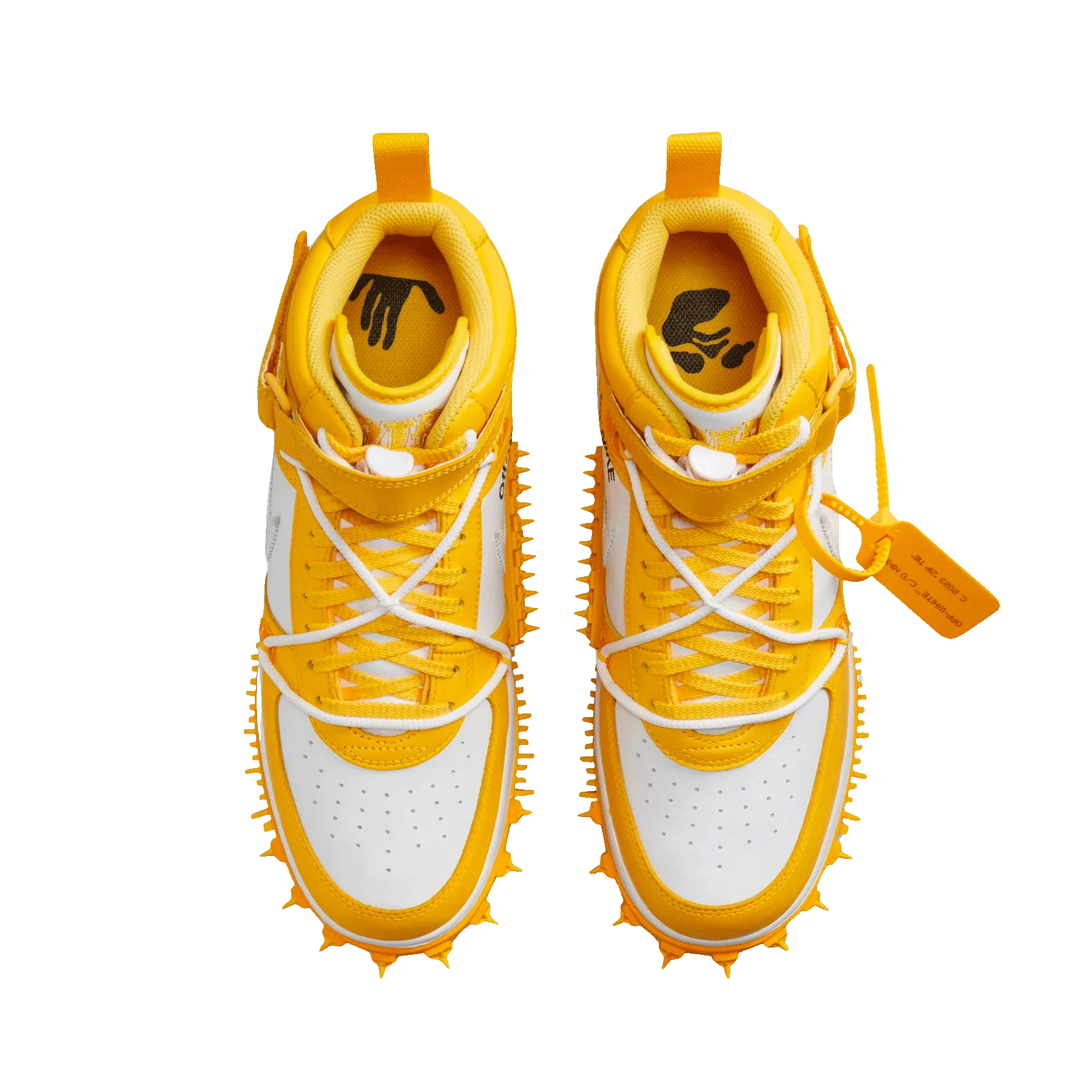 Off-White x Nike Air Force 1 Mid 'Varsity Maize' - Image 5