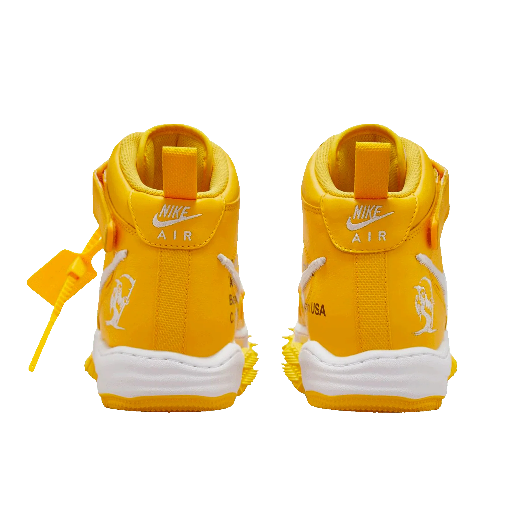 Off-White x Nike Air Force 1 Mid 'Varsity Maize' - Image 6