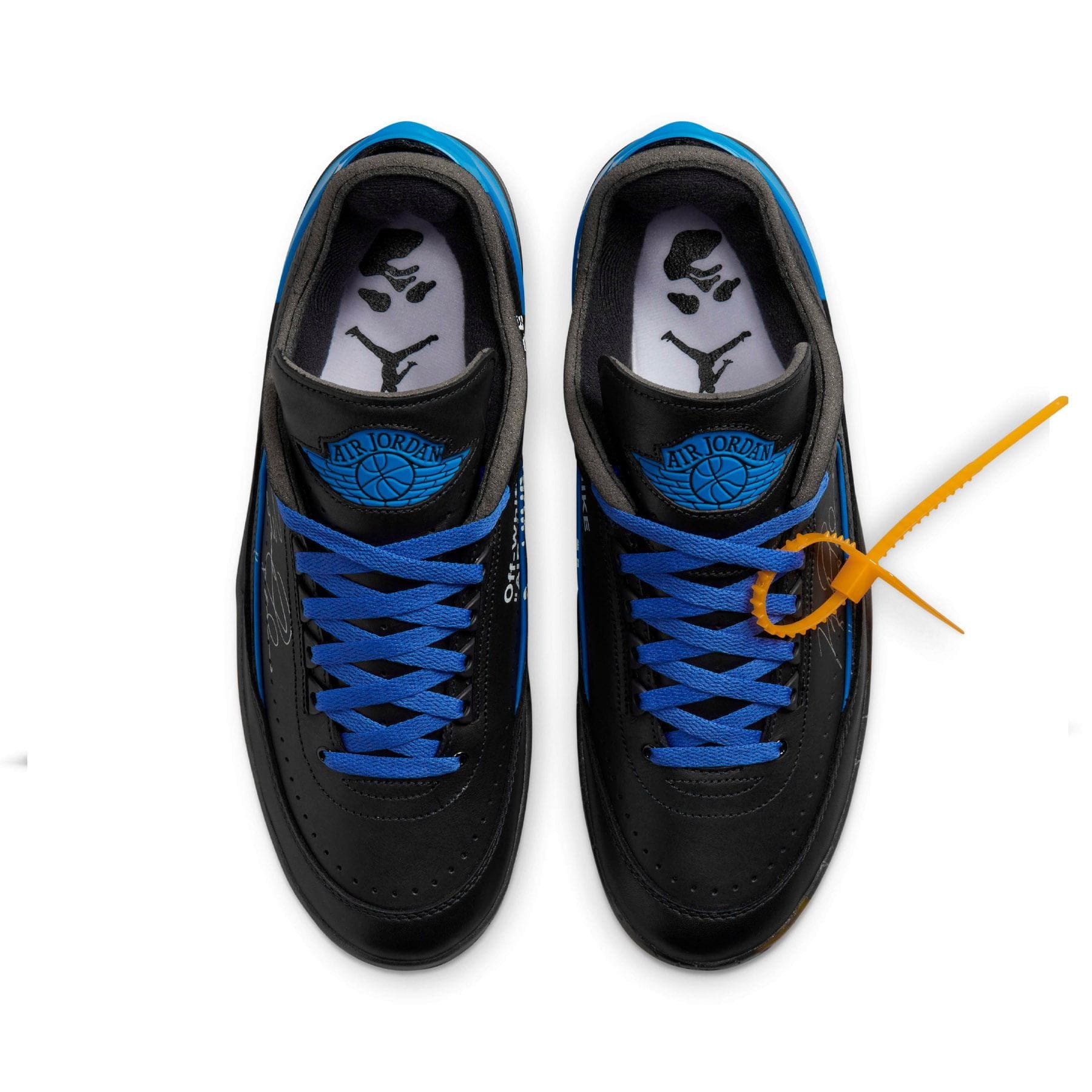 Off-White x Air Jordan 2 Retro Low SP 'Black Varsity Royal' - Image 3