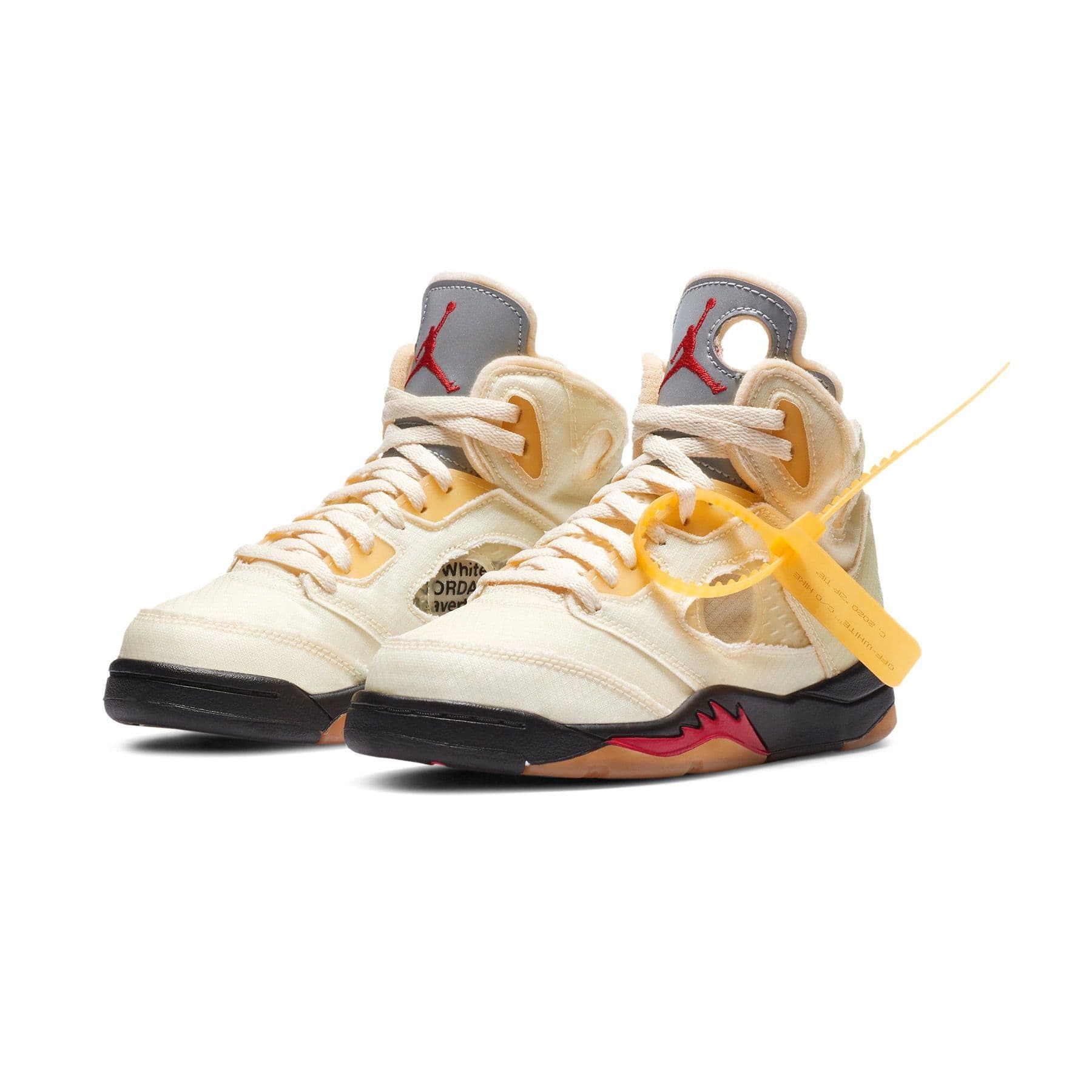 Off-White x Air Jordan 5 Retro SP PS 'Sail' - Image 2