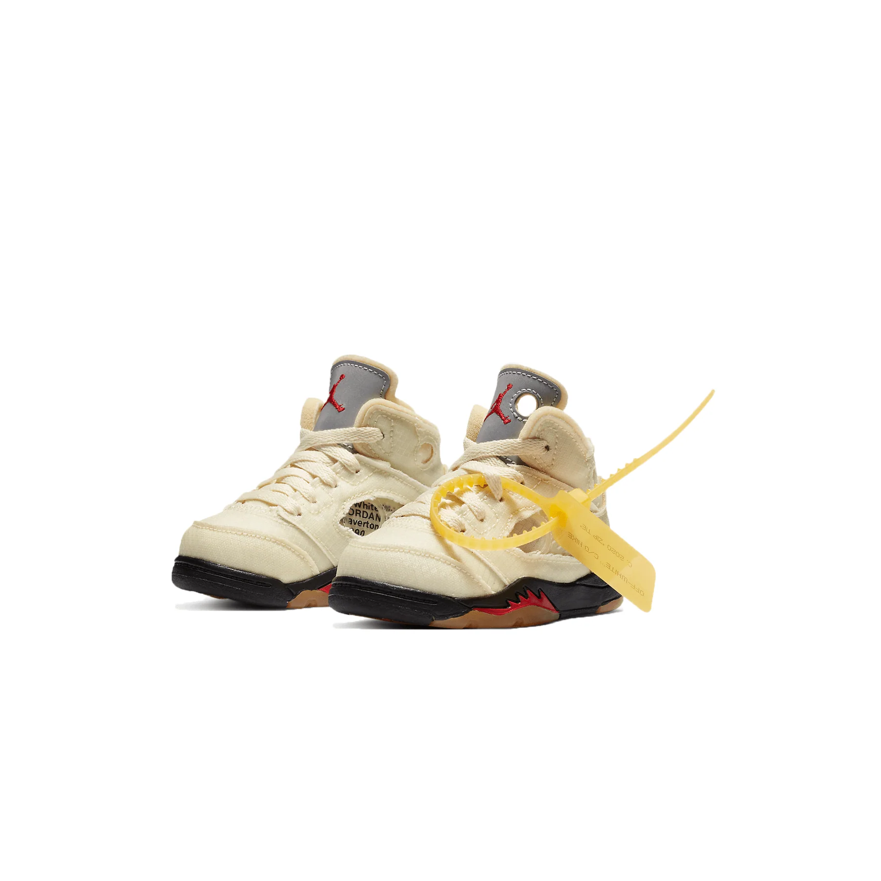 Off-White x Air Jordan 5 Retro SP TD 'Sail' - Image 3