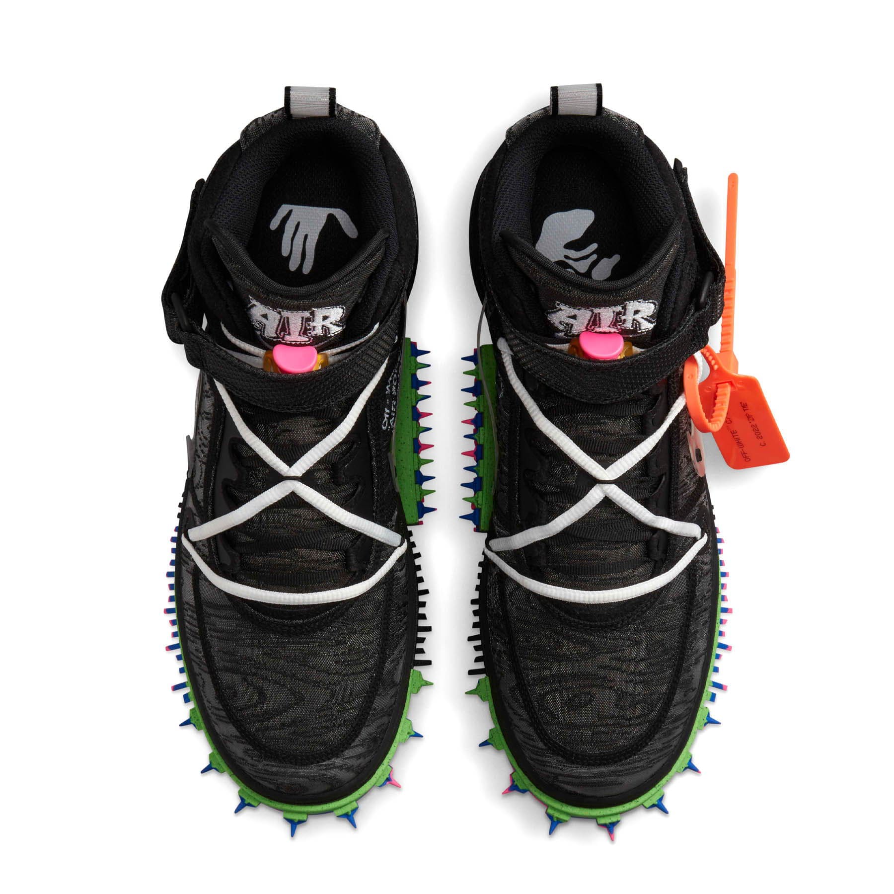 Off-White x Nike Air Force 1 Mid 'Black' - Image 3