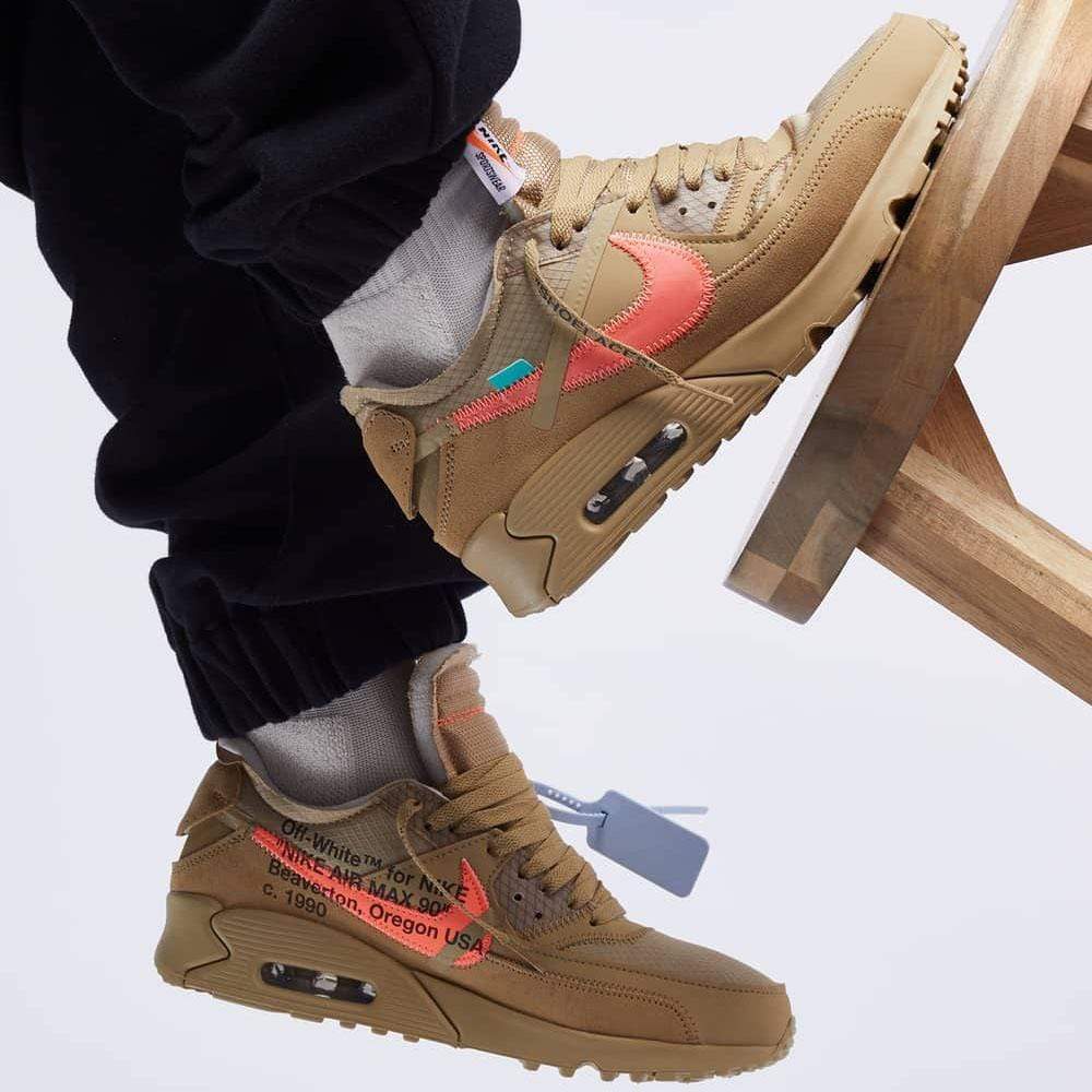 Off-White x Nike Air Max 90 Desert Ore - Image 6