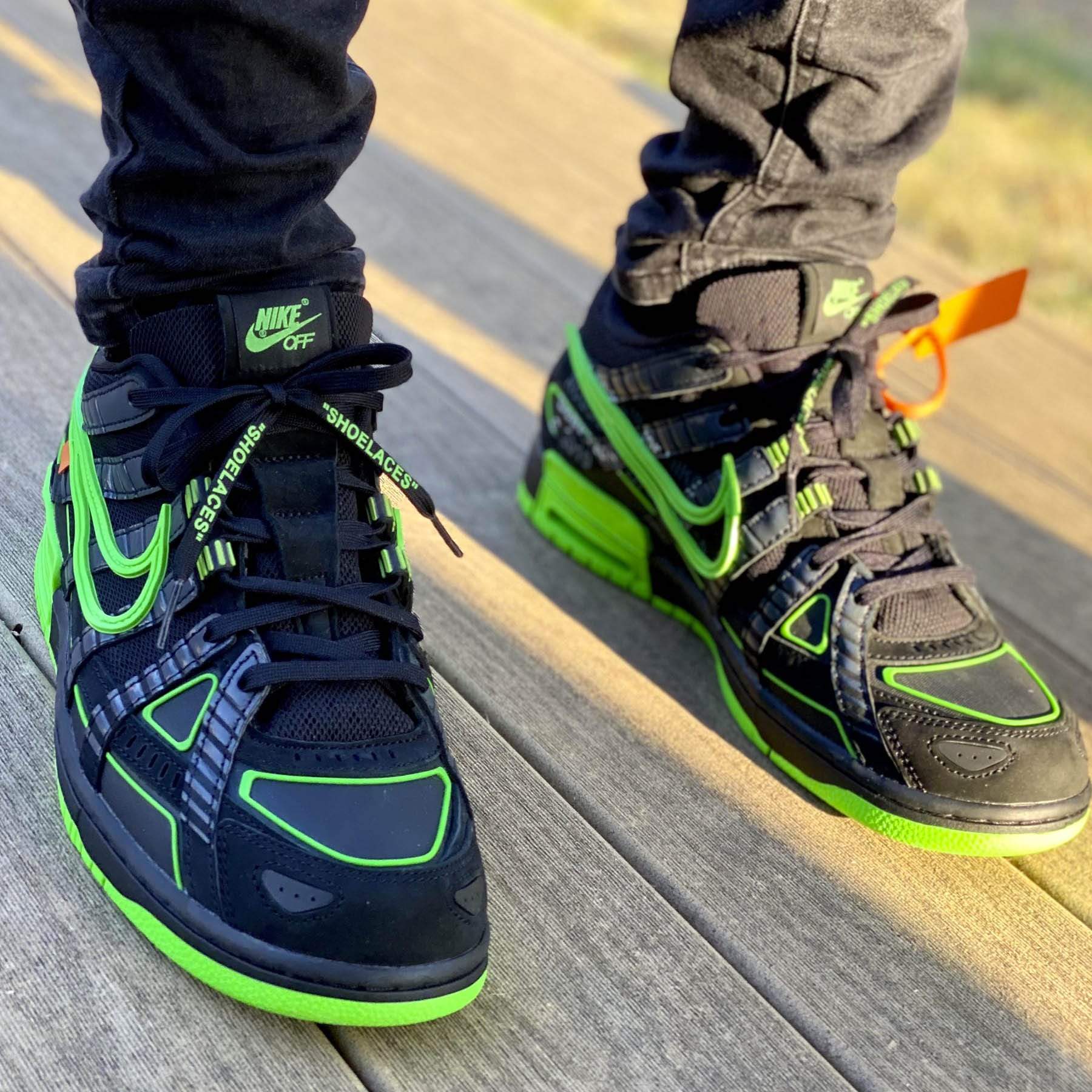 Off-White x Nike Air Rubber Dunk 'Green Strike' - Image 7