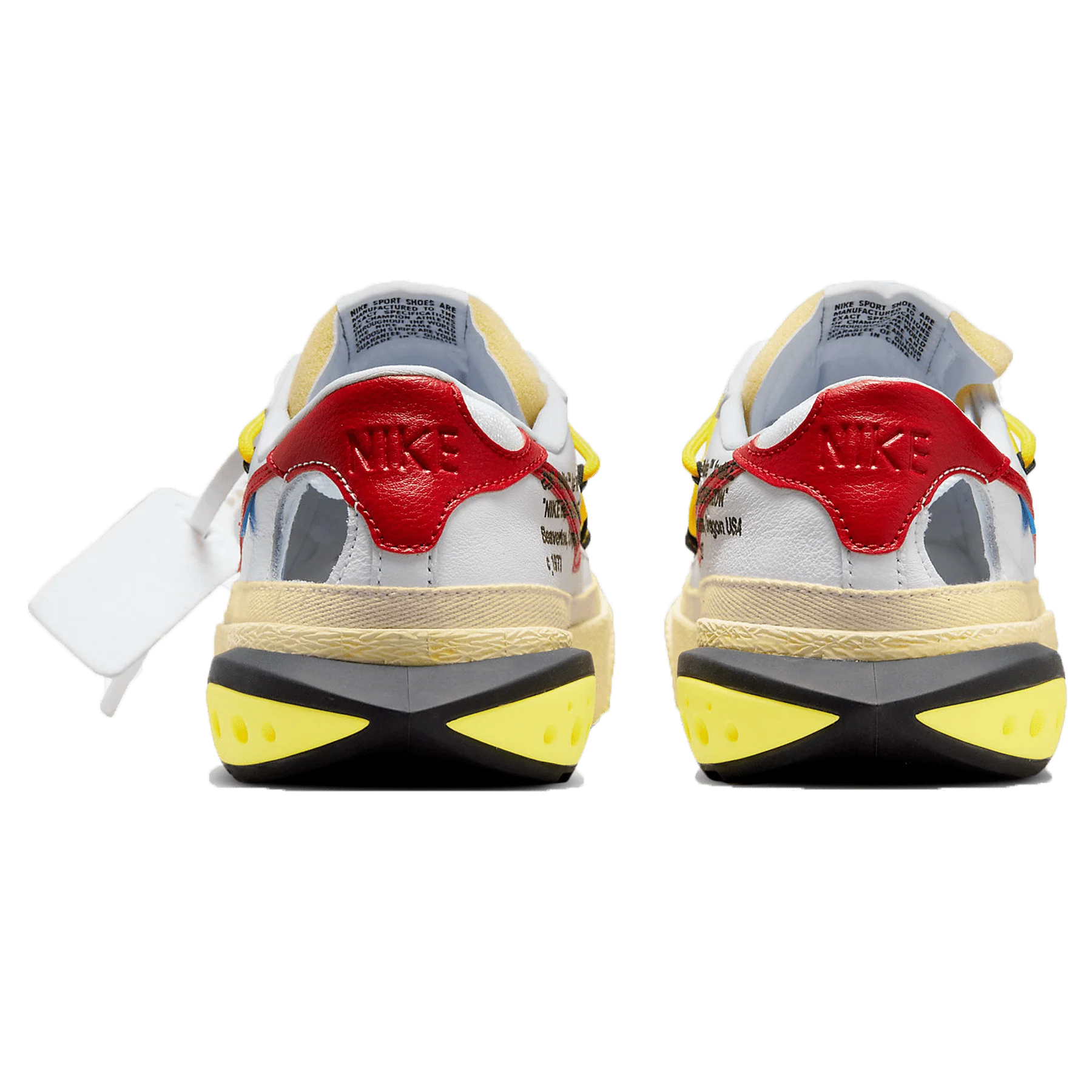 Off-White x Nike Blazer Low 'White University Red' - Image 3