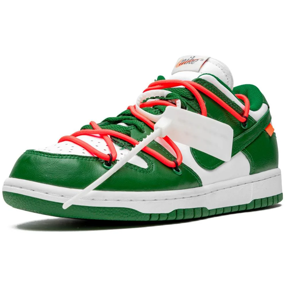 OFF-WHITE x Nike Dunk Low 'Pine Green' - Image 4