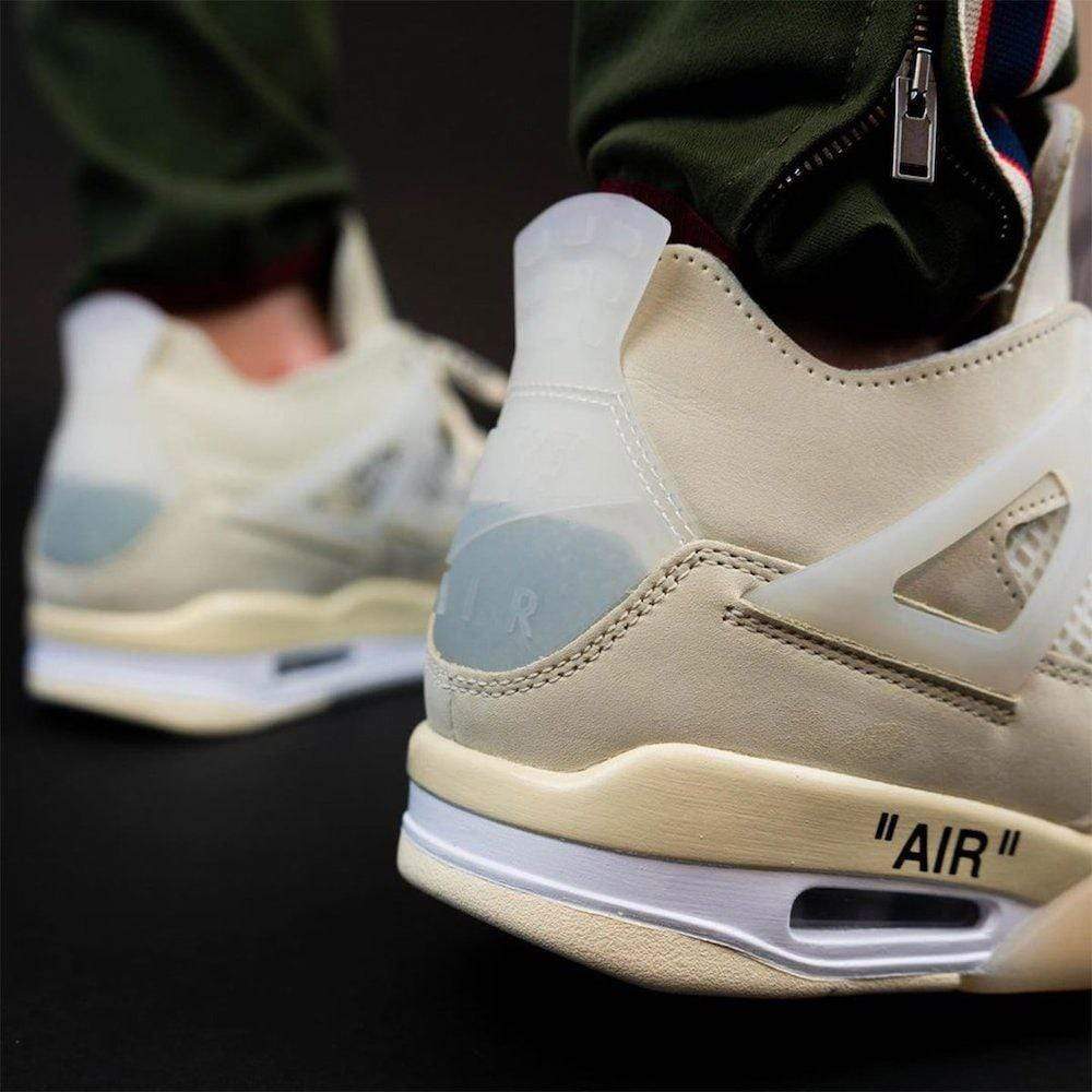 OFF-WHITE x Wmns Air Jordan 4 SP 'Sail' - Image 9