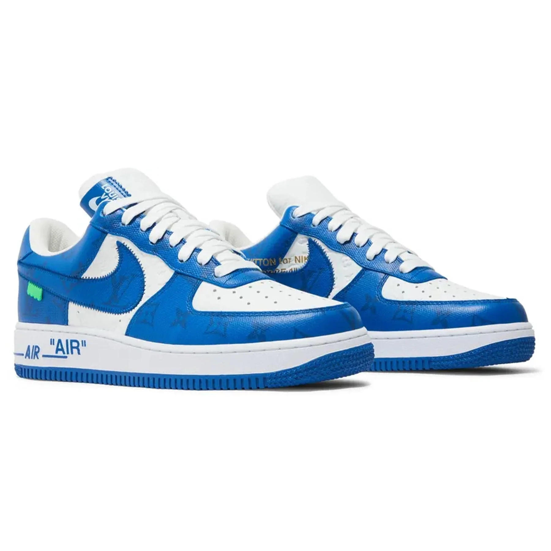 Louis Vuitton Nike Air Force 1 Low By Virgil Abloh White Royal - Image 3