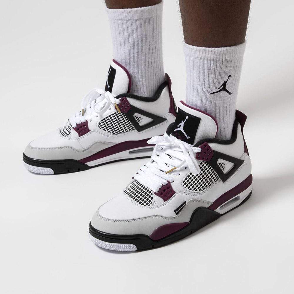 Paris Saint-Germain x Air Jordan 4 Retro 'Bordeaux' - Image 7