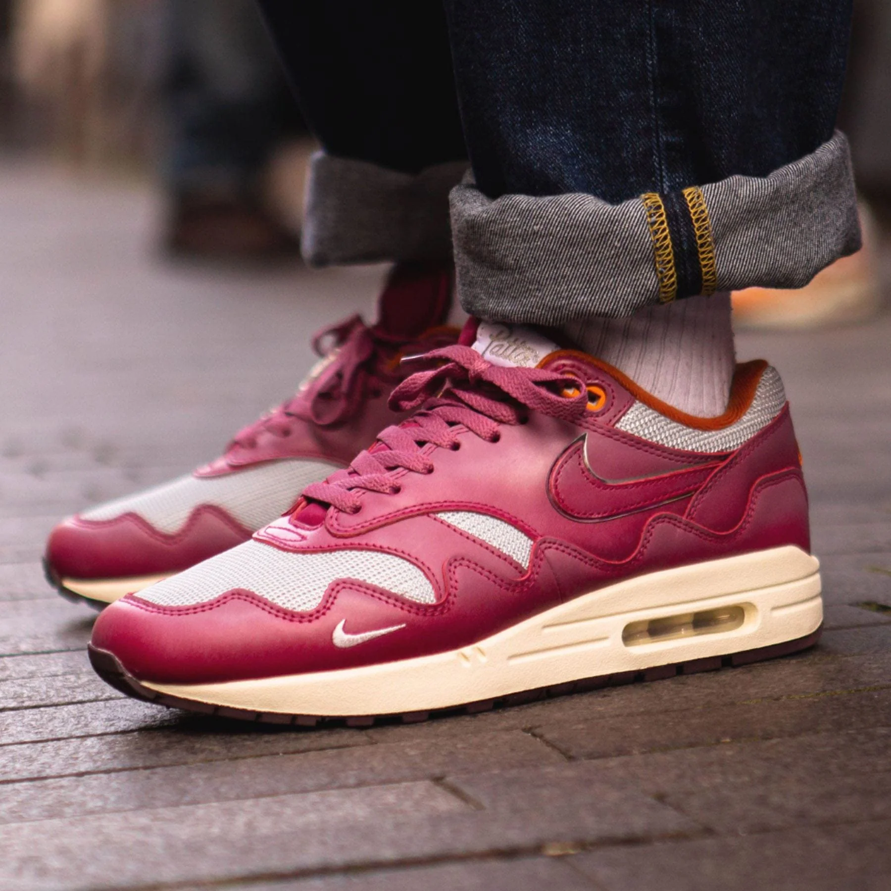 Patta x Nike Air Max 1 'Rush Maroon' - Image 7