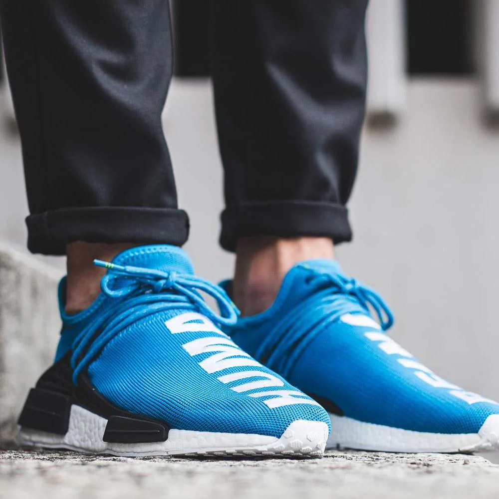 PHARRELL WILLIAMS X ADIDAS HU HUMAN RACE NMD - BLUE - Image 7