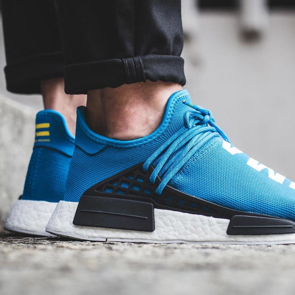 PHARRELL WILLIAMS X ADIDAS HU HUMAN RACE NMD - BLUE - Image 8