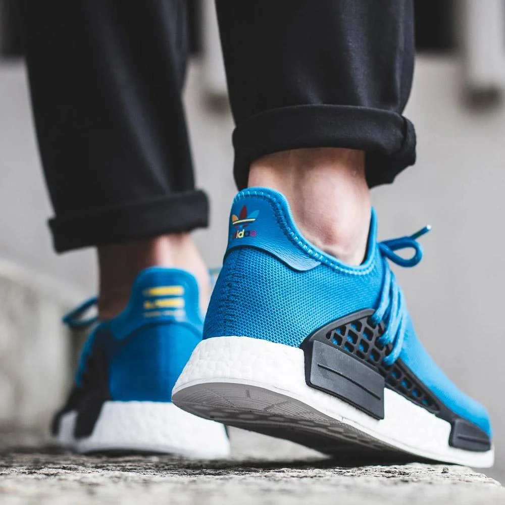 PHARRELL WILLIAMS X ADIDAS HU HUMAN RACE NMD - BLUE - Image 9